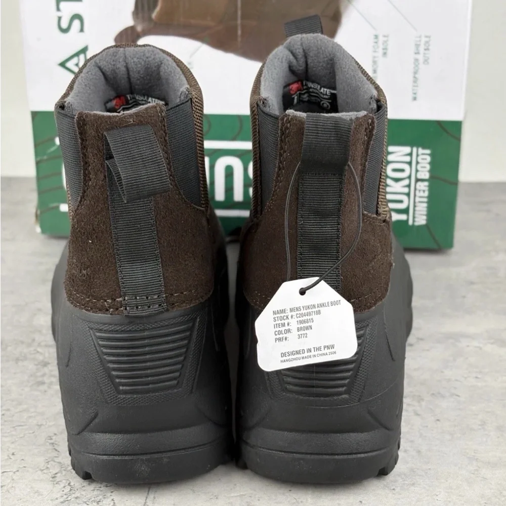 Staheekum Men's Yukon 3M Thinsulate Winter Snow Boots Size 9 Brown New In Box